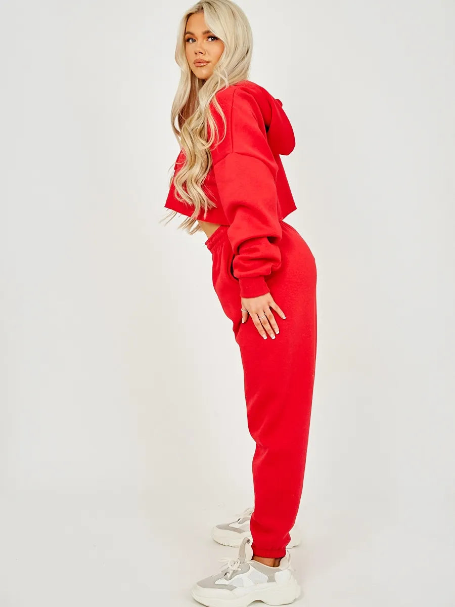 Red 2025 jogger suit