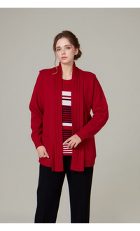 Red Stripe Twinset Jumper