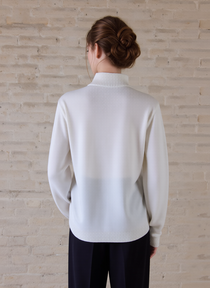 White Stripe Twinset Jumper