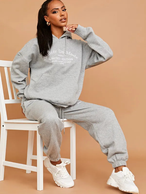 Grey Embroidered Atelier De Mode Co-Ord Set