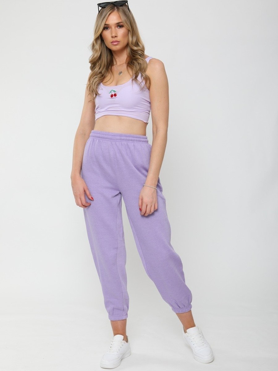 Lilac oversized joggers cheap