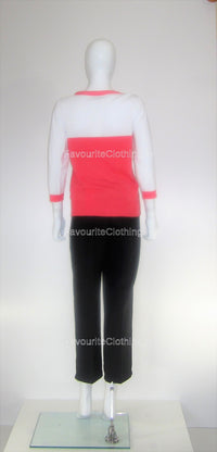 Coral Bow Round Neck Jumper