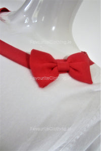 Coral Bow Round Neck Jumper