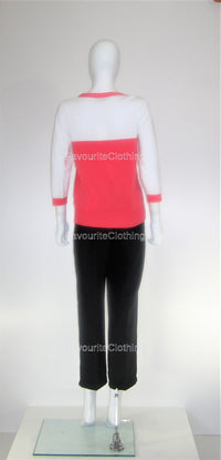 Coral Bow Round Neck Jumper