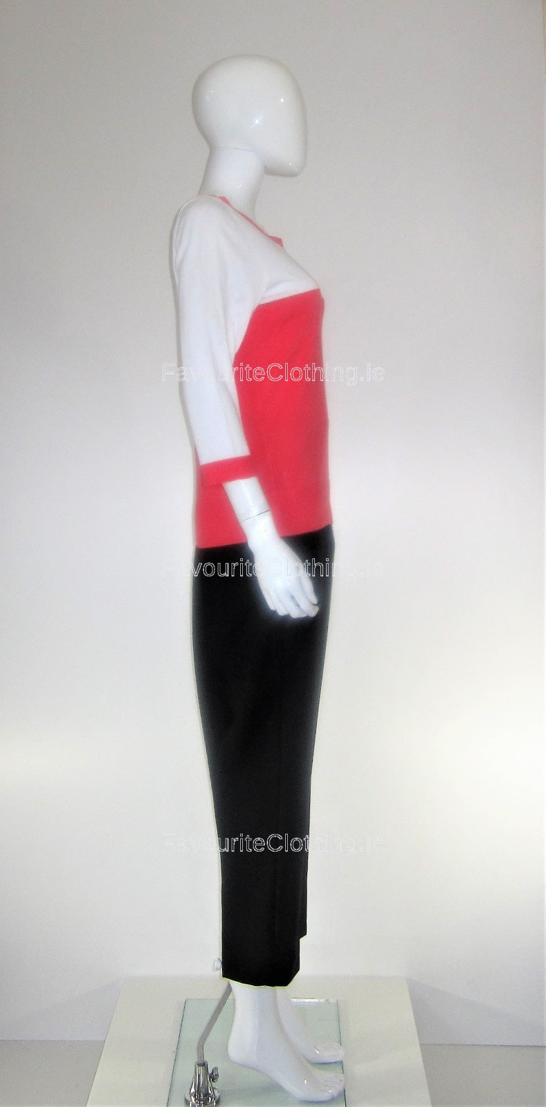 Coral Bow Round Neck Jumper