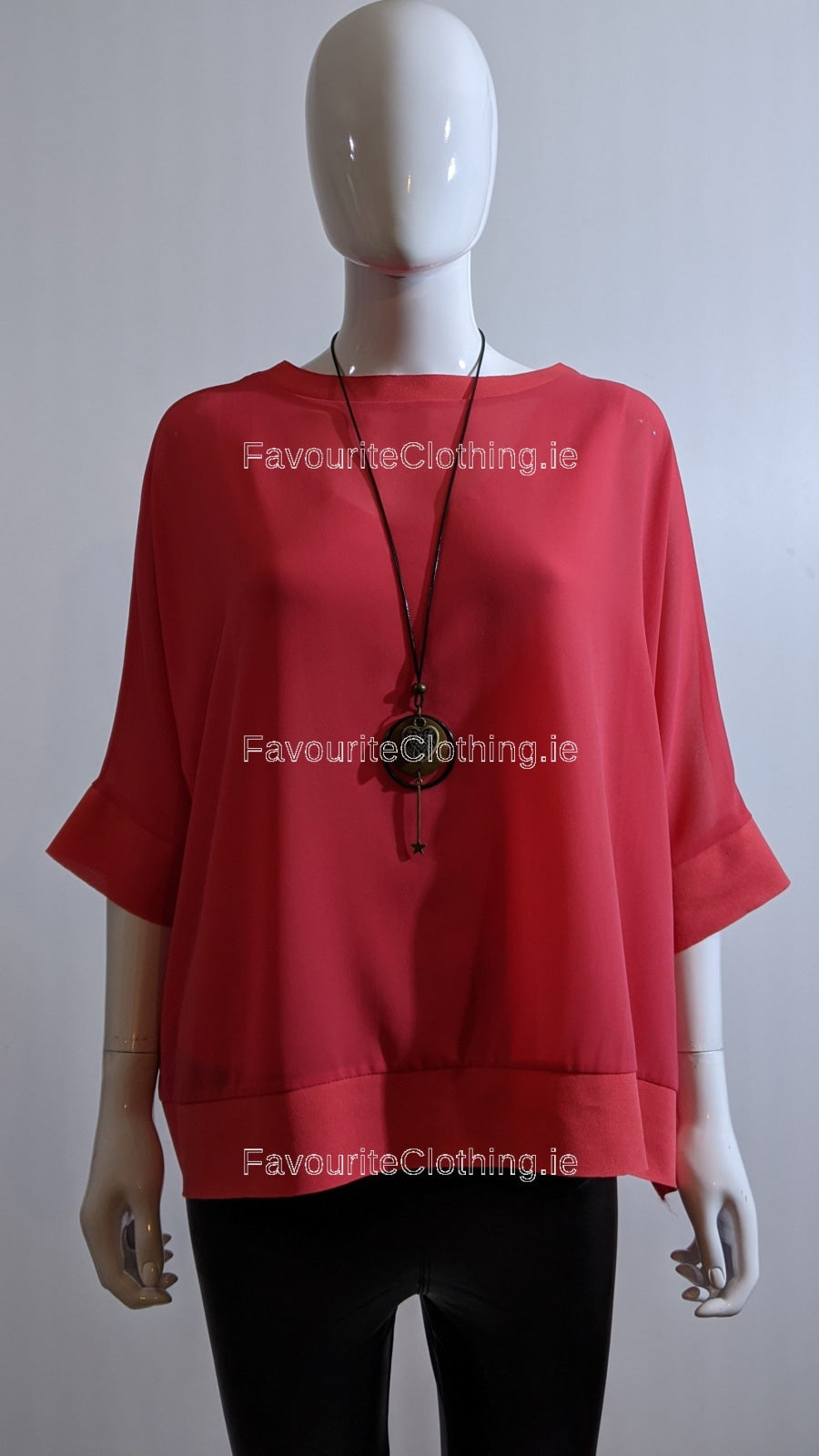 Coral Necklace Loose Top