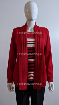 Red Stripe Twinset Jumper